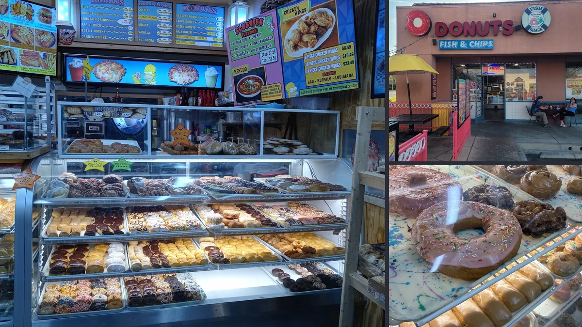 Breakfast items arranged for quick service.